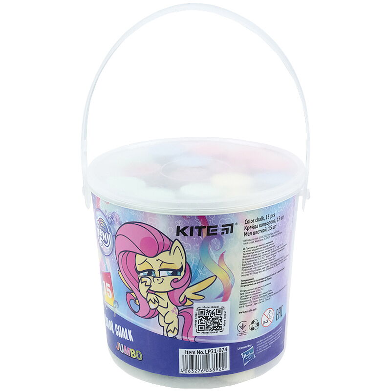 Мел цветной KITE Jumbo My Little Pony, 15 шт - №1