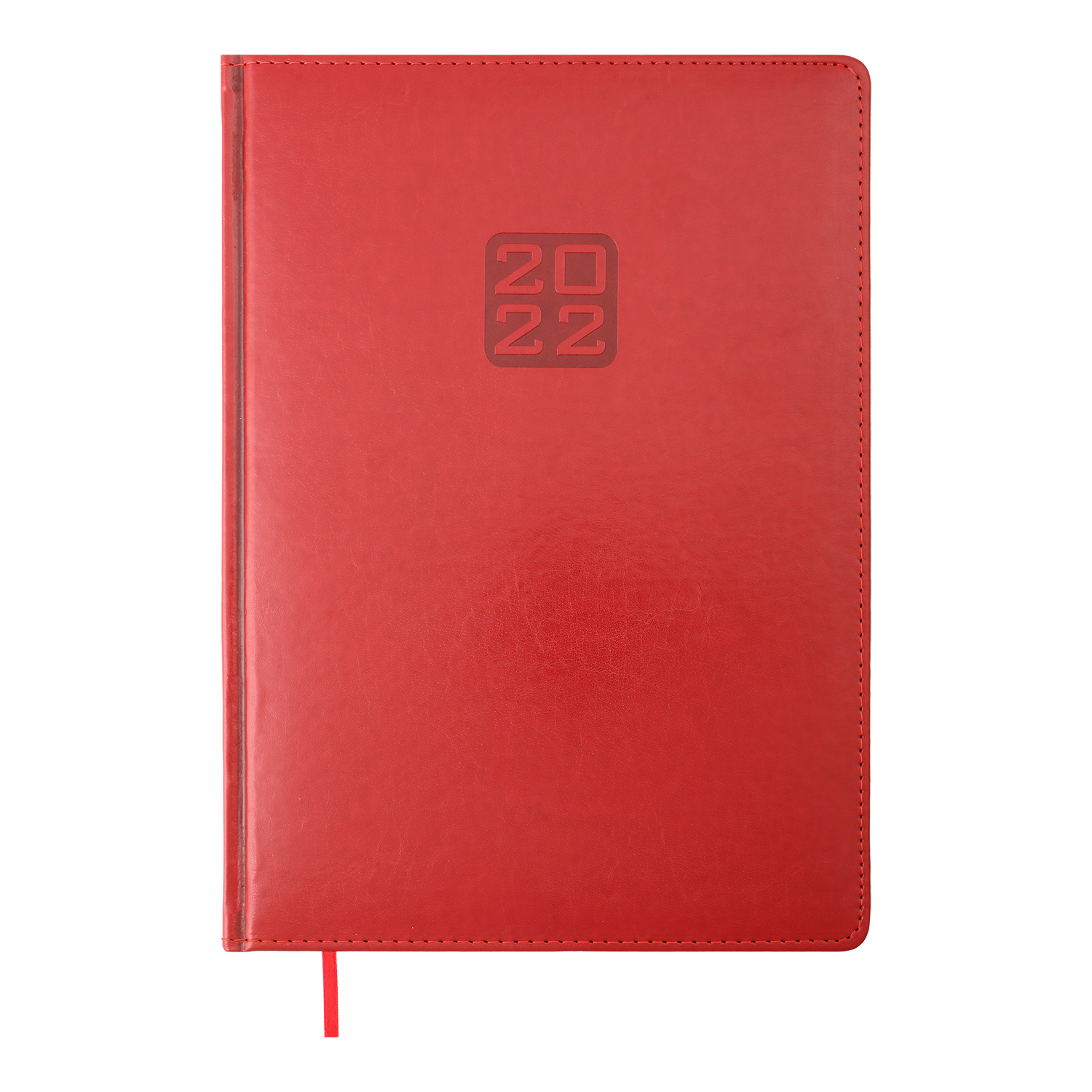 Ежедневник датированный 2022 Buromax BRAVO (Soft), красный - №1