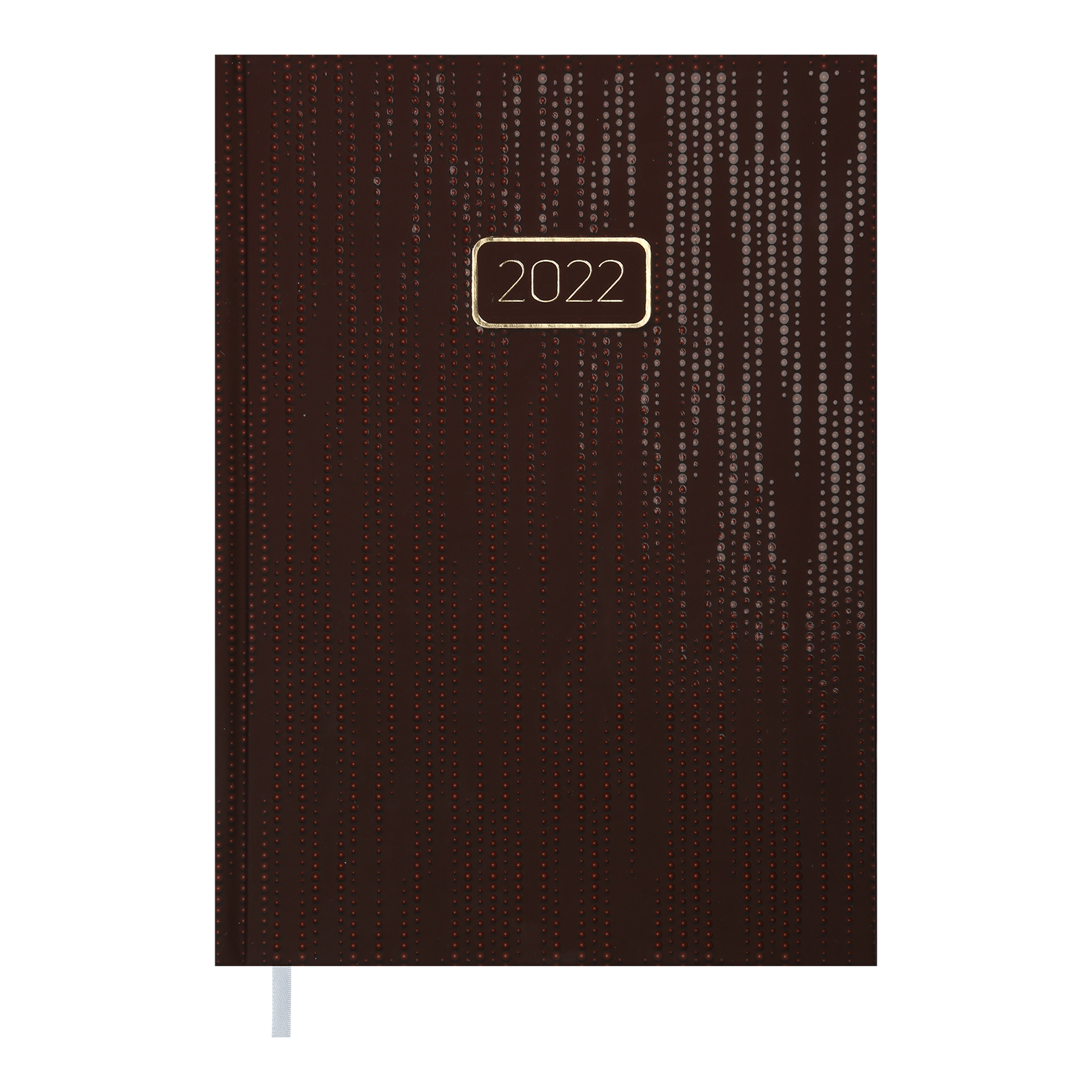Ежедневник датированный 2022 Buromax VELVET A5, бордовый - №1