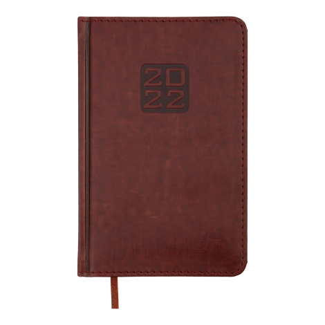 Ежедневник датированный 2022 Buromax BRAVO (Soft), коричневый - №1