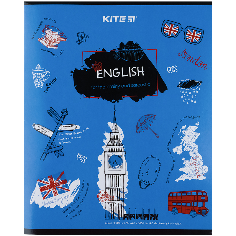 Тетрадь предметная по Английскому языку Kite Classic А5, 48 листов, линия