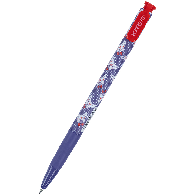 Ручка кулькова автоматична KITE Сorgi 0,5 мм, синій - №1