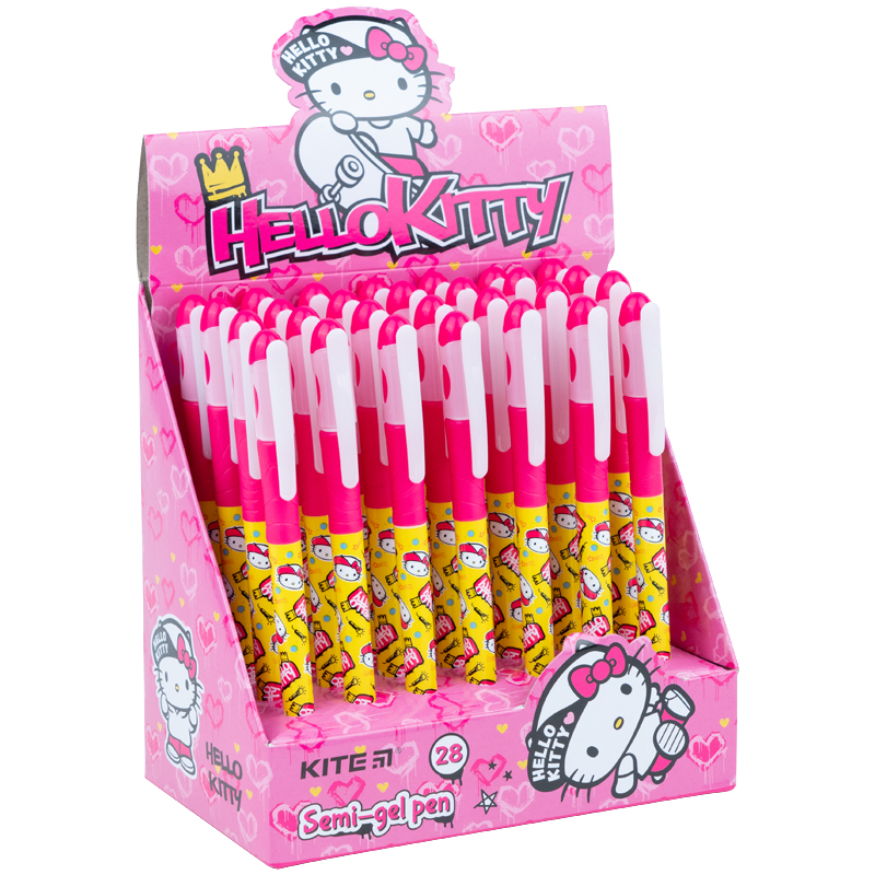 Ручка масляна KITE Hello Kitty 0,7 мм, синій - №2