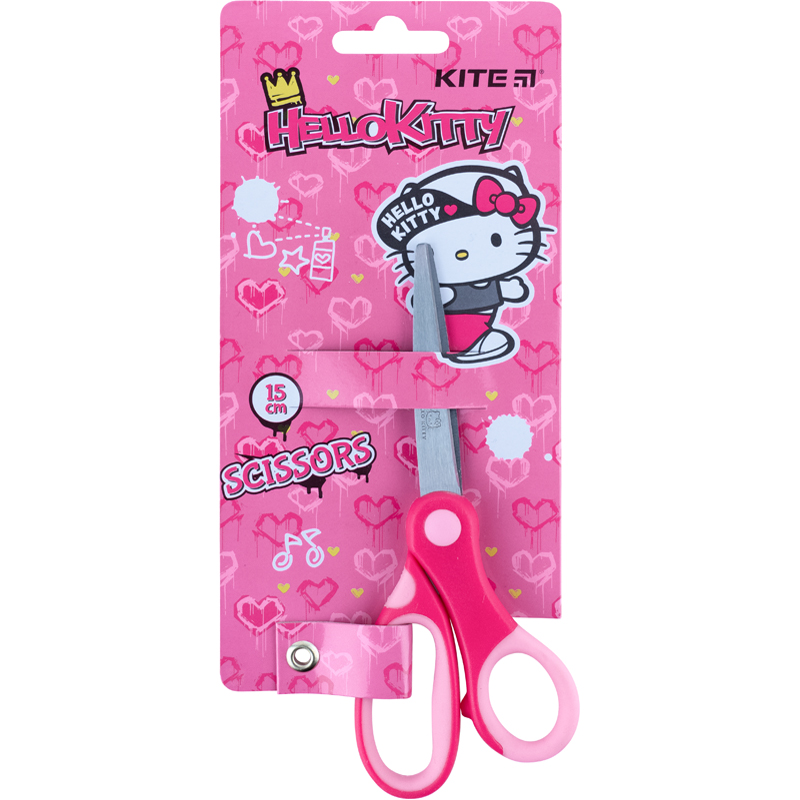 Ножиці KITE Hello Kitty 15 см, рожеві