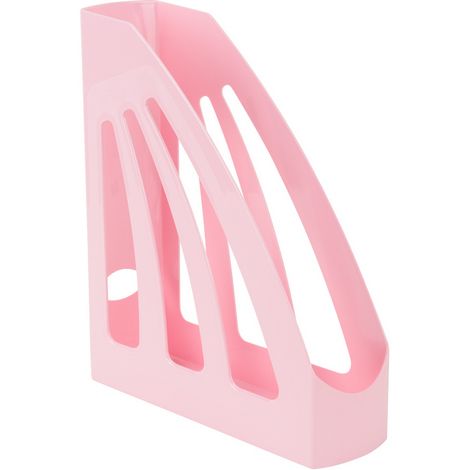 Лоток для бумаг вертикальный Axent Pastelini пластиковый, розовый - №1