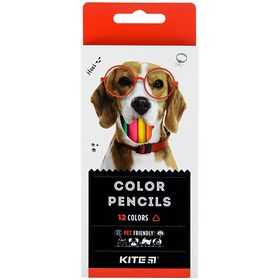 Олівці кольорові KITE Dogs, 12 кольорів