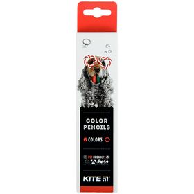 Олівці кольорові KITE Dogs, 6 кольорів