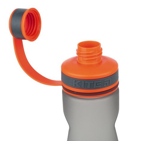 Бутылочка для воды КІТЕ 700 мл, серо-оранжевая - №2