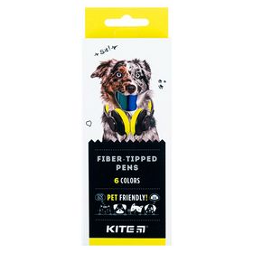 Фломастери KITE Dogs, 6 кольорів