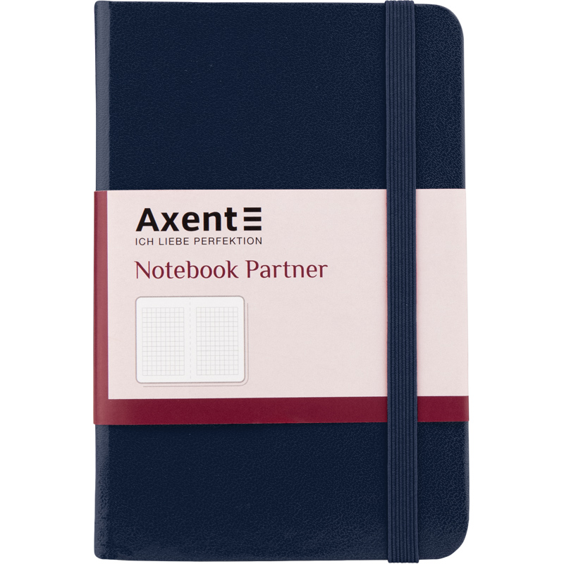 Книга записная Axent Partner, 95х140 мм, 96 листов, клетка, синяя - №1