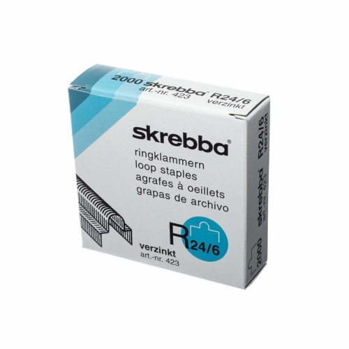 Скоби Skrebba R 24/6, 2000 шт