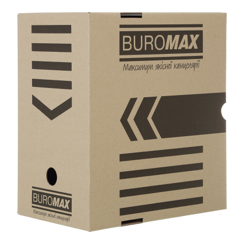 Бокс архивный Buromax А4, 200 мм, крафт
