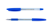Ручка шариковая, синяя (с резиновым грипом) - №2