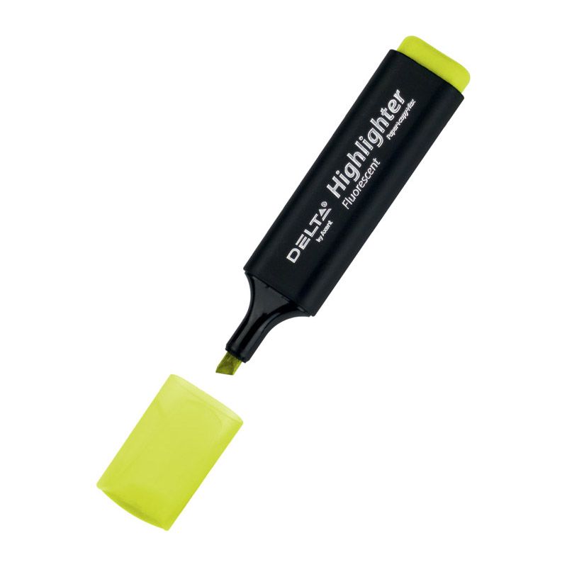 Маркер текстовий Delta Highlighter D2501, 1-5 мм, жовтий