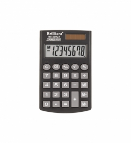 Калькулятор кишеньковий Brilliant BS-200CX, 8 розрядів 2-пит