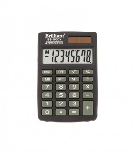 Калькулятор карманный Brilliant BS-100CX, 8 разрядов - №1