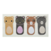 Закладки бумажные CATS, с клейким слоем, 45x23 мм, 4 диз. по 20 л., KIDS Line - №1