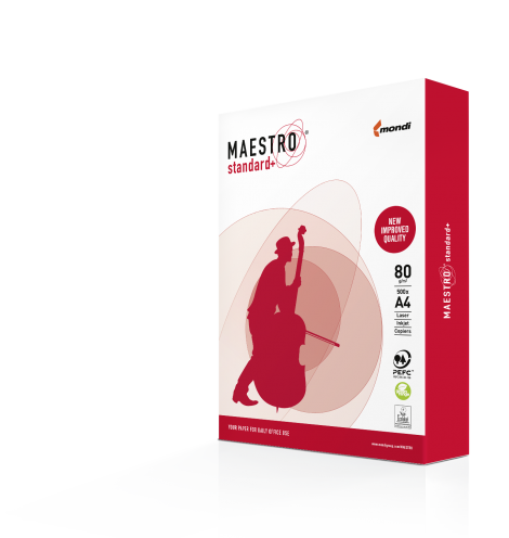 Бумага MAESTRO STANDARD+, А4, класc B, 80г/м2, 500л - №1