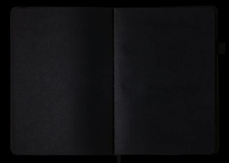 Блокнот деловой Buromax CHERIE А5, 96 листов, нелинованый, черный - №5