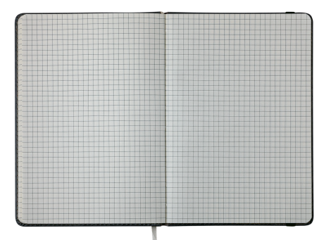 Книга записная Buromax PRIMO 12.5х19.5 см, 96 листов, клетка, черный - №4