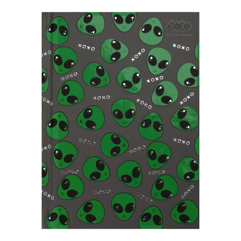 Блокнот ZiBi KIDS Line UFO А6, 64 листа, клетка, серый - №1