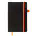 Книга записная Buromax CONCEPT 12.5х19.5 см, 96 листов, клетка, оранжевый - №2