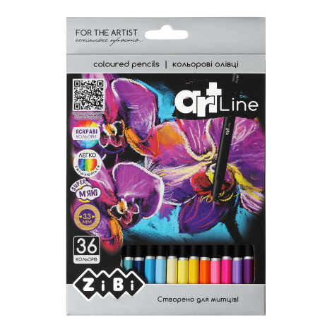 Карандаши цветные ZiBi ART Line, 36 цветов - №1
