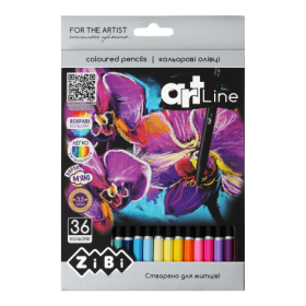 Олівці кольорові ZiBi ART Line, 36 кольорів