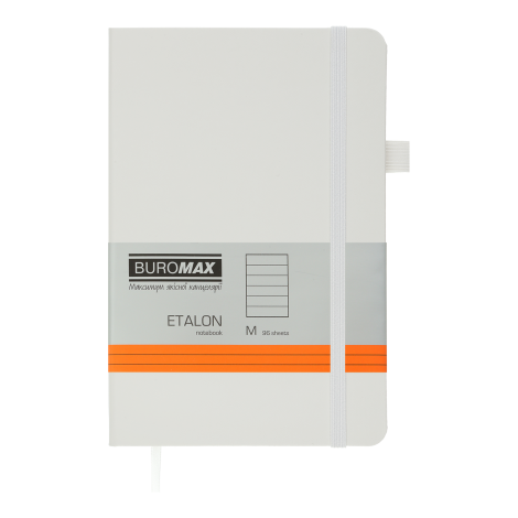 Книга записная Buromax ETALON 12.5х19.5 см, 96 листов, линия, белый - №1