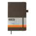 Книга записная Buromax TWEED 12.5х19.5 см, 96 листов, линия, серый - №1