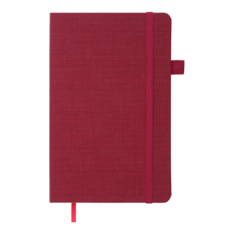 Книга записная Buromax TWEED 12.5х19.5 см, 96 листов, линия, бордовый - №2