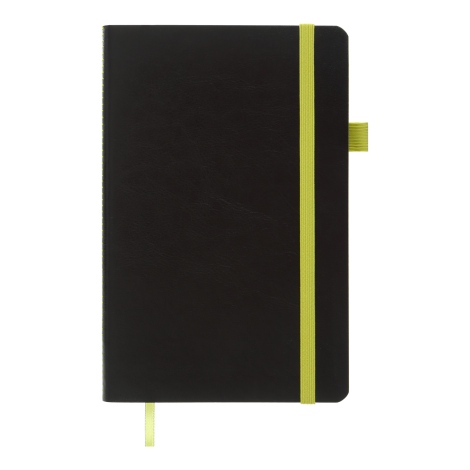 Книга записная Buromax CONCEPT 12.5х19.5 см, 96 листов, точка, желтый - №5