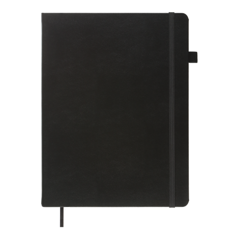 Книга записная Buromax ETALON 19х25 см, 96 листов, клетка, черный - №2