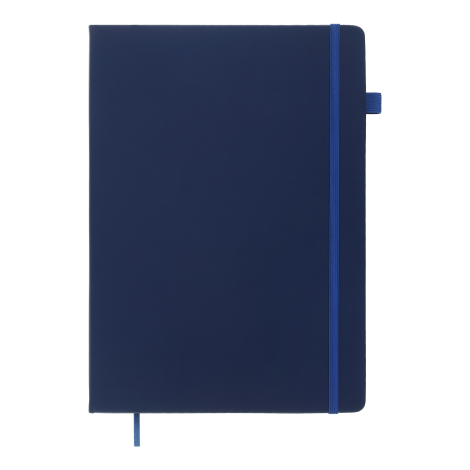 Книга записная Buromax PRIMO 19х25 см, 96 листов, клетка, синий - №2