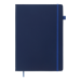 Книга записная Buromax PRIMO 19х25 см, 96 листов, клетка, синий - №2