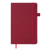 Книга записная Buromax TWEED 12.5х19.5 см, 96 листов, клетка, бордовый - №3