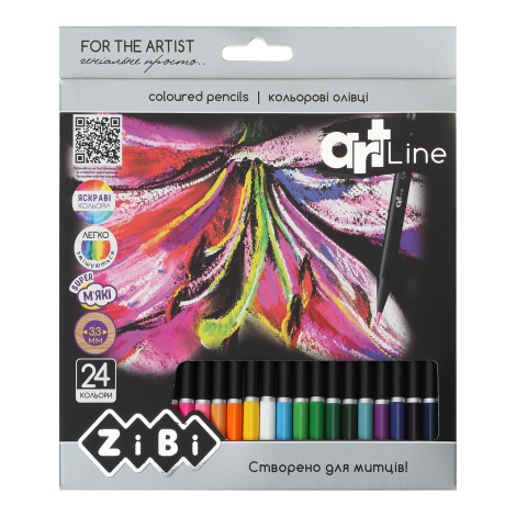 Карандаши цветные ZiBi ART Line, 24 цвета - №1