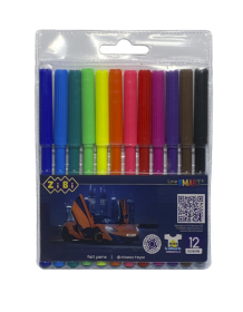 Фломастери ZiBi SMART Line МАШИНКА, 12 кольорів