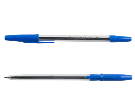 Ручка шариковая Buromax JOBMAX NORMA 0.7 мм, синий - №1