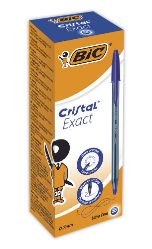 Ручка шариковая BIC Cristal Exact 0.32 мм, синий - №2