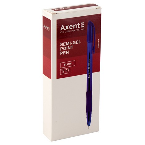 Ручка масляная Axent Flow 0.7 мм, синий - №2