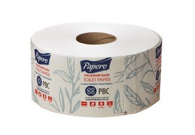 Папір туалетний целюлозний PAPERO Джамбо, 2 шари, 108 м, білий