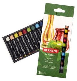 Пастель масляна Derwent Academy, 12 кольорів