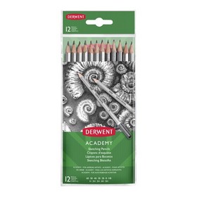 Набір графітних олівців Derwent Academy Sketching Hang, 5H-6B, 12 шт