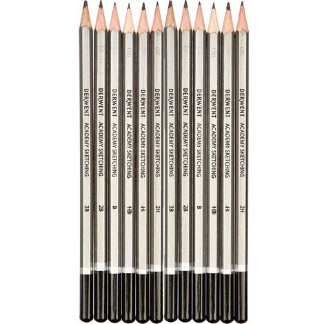 Набор карандашей графитных Derwent Academy Sketching Hang, 5H-6B, 12 шт - №2