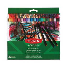 Набір маркерів водорозчинних Derwent Academy Markers, 20 шт, ассорті