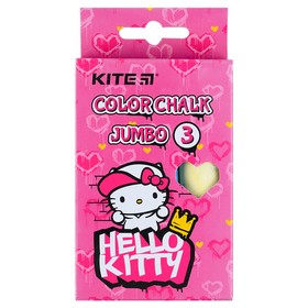 Крейда кольорова KITE Jumbo Hello Kitty, 3 шт