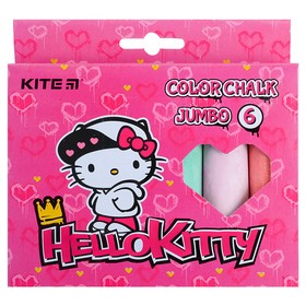 Мел цветной KITE Jumbo Hello Kitty, 6 шт
