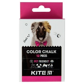Крейда кольорова KITE Dogs, 12 шт