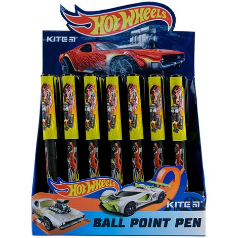 Ручка шариковая KITE Hot Wheels 0.5 мм, синий - №4